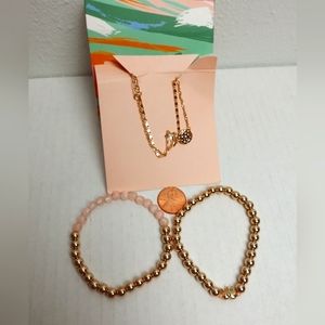 LiLy Sky Design Elephant Gold Tone Set Of 4 Bracelet